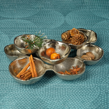 Load image into Gallery viewer, Small Cluster of Nine Serving Bowls - Silver
